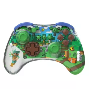 Nintendo Switch Realmz Wireless Controller - Minecraft Forest