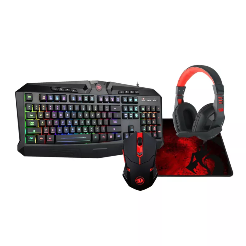 OUTLET 4 in 1 Combo S101-BA-2 Keyboard, Mouse, Headset & Mouse Pad YU (Korišćeno)