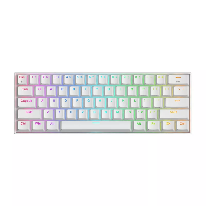 OUTLET Draconic K530 PRO Mechanical Gaming Keyboard - BT, RGB, Red switch - White (servisiran)