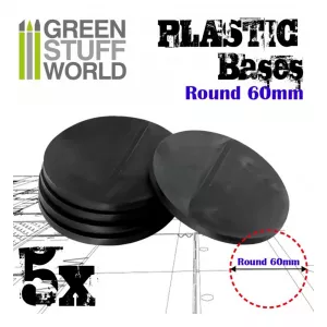 Plastic Round Base 60mm - PACKx5
