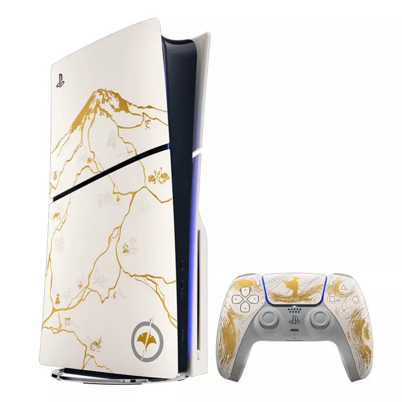 PlayStation PS5 Slim 1TB Ghost OF Yotei - Gold Limited Edition