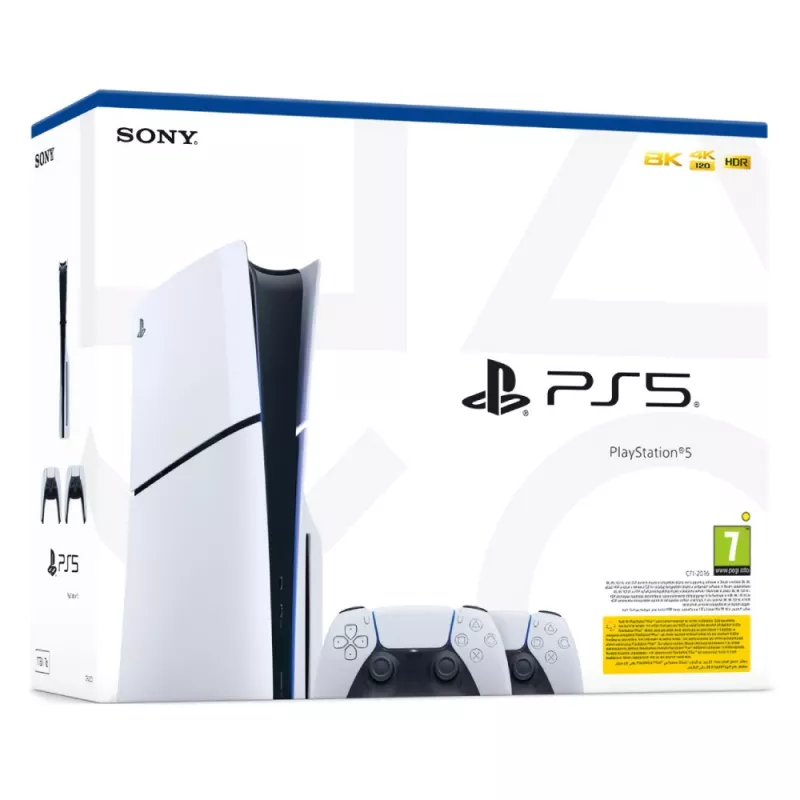 PlayStation PS5 Slim 1TB + DualSense White