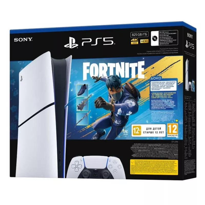 Playstation PS5 Slim Digital + Fortnite Flowering Chaos Bundle