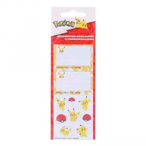 Pokemon - Pikachu School Sticers Label