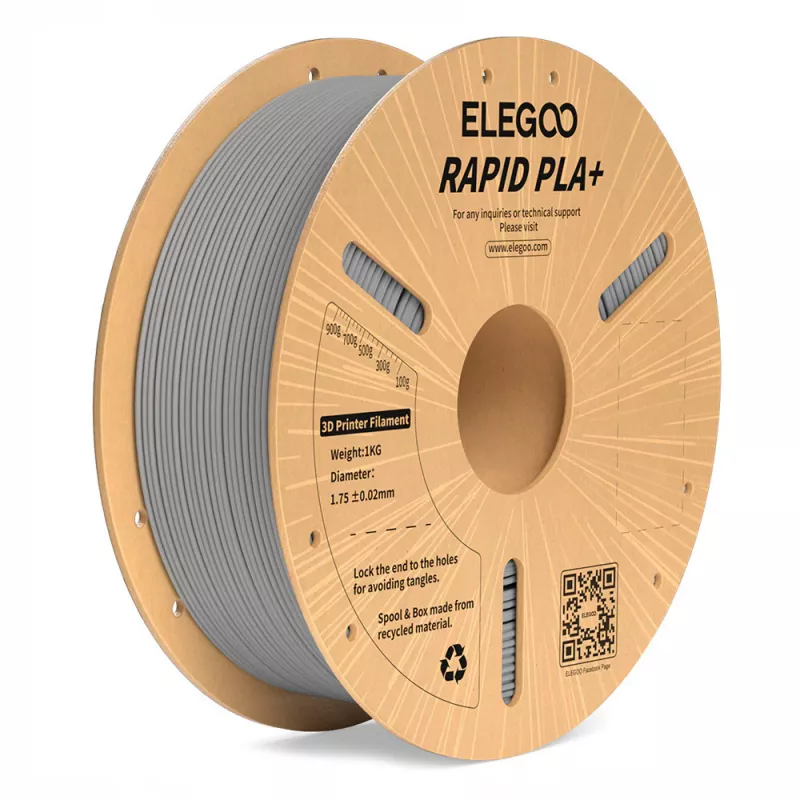 Rapid PLA+ filament 1.75mm 1kg - Grey