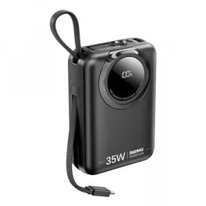 REMAX RPP-73 Black 35W Power Bank with 2 Fast Charging Cables20000mAh