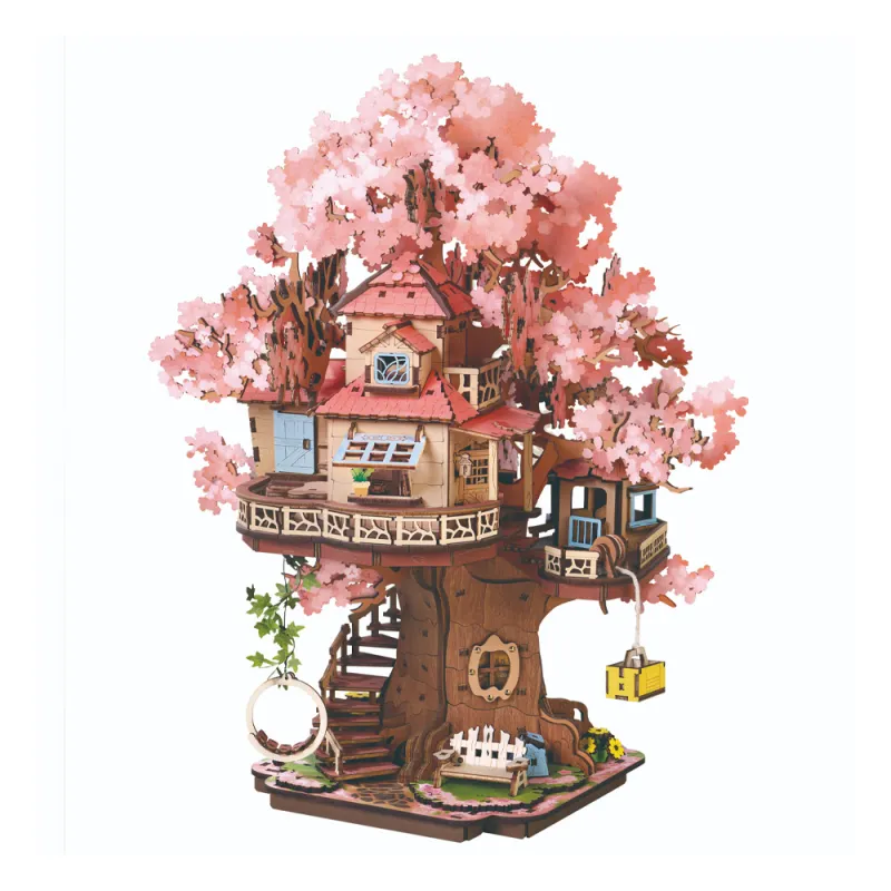 Rolife Sakura Tree House 3D Wooden Puzzle