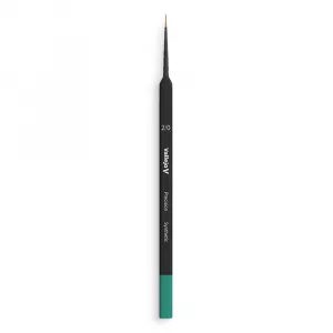 Round Synthetic Brush, Triangular Handle No. 2/0