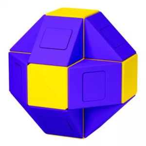 Rubikova kocka - Monster GO Twist Snake Cube 24 Blocks Purple/Yellow