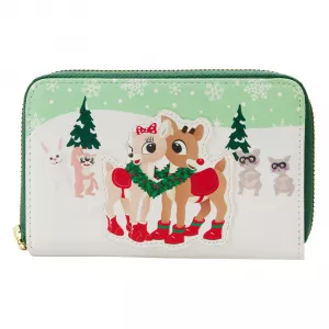 Rudolph Merry Couple Zip Around Wallet