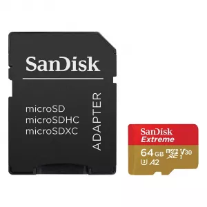 SanDisk SDXC 64GB Extreme micro 170MB/s UHS-I Class10 U3 V30+Ad