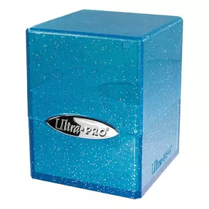 Satin Cube Glitter Blue