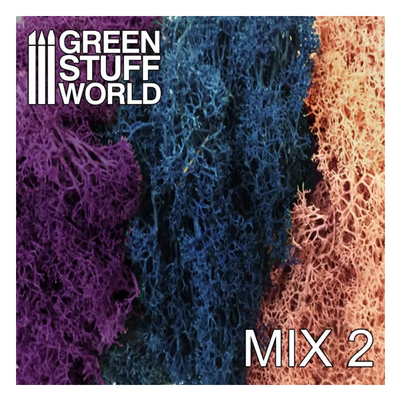 Scenery Moss - LightPink/Blue/DarkViolet