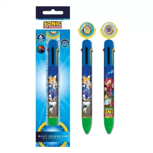 Sonic The Hedgehog - Ring Spin Multi Colour Pen