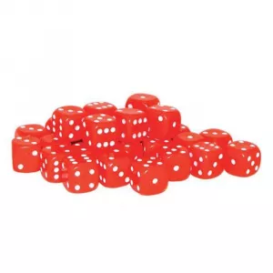 Spot dice 10mm - Red (30)