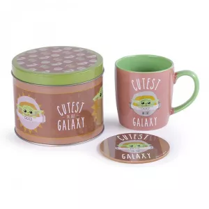 Star Wars: The Mandalorain (Cutest in The Galaxt) Mug Tin Set