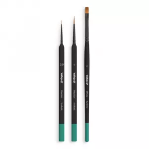 Starter Set (Round No.1 & 3/0 Triangular Handle, Flat