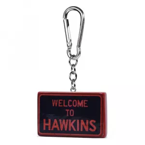 Stranger ThIngs (HawkIns Sign) PolyresIn KeychaIn