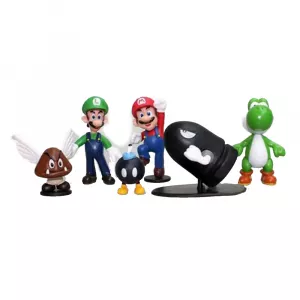 Super Mario Bros - Mario Yoshi Luigi (mini set of 6pcs) v2