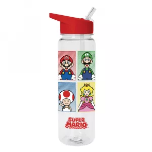 Super Mario - Plastic Drinks Bottle (4 Colour)