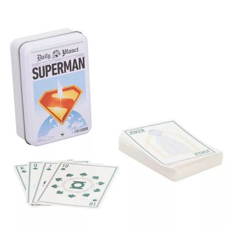 Superman Playing Cards In A Tin