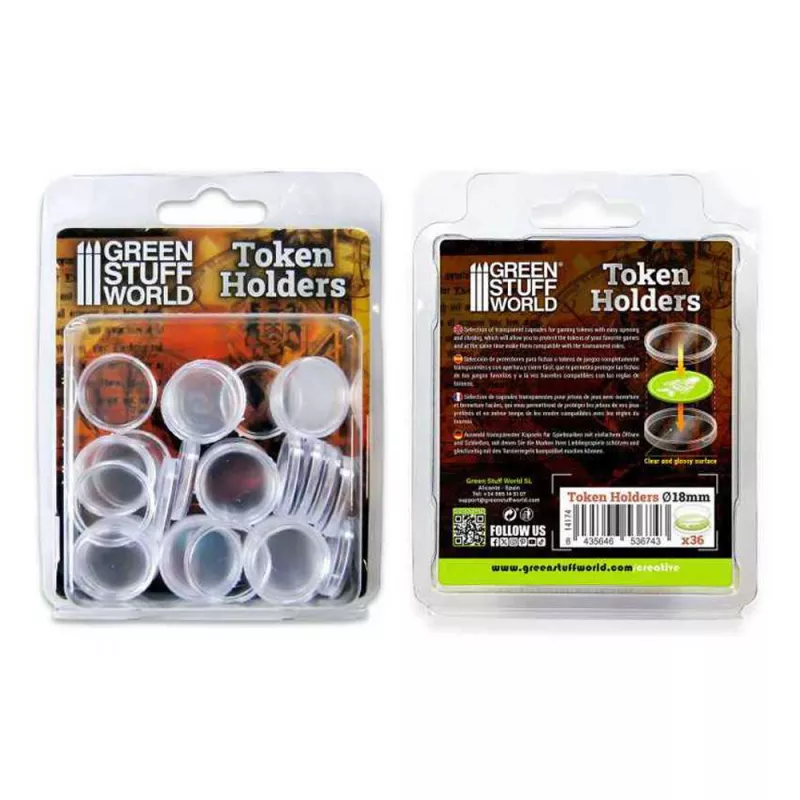 Token holders 32mm (36pc x pack)