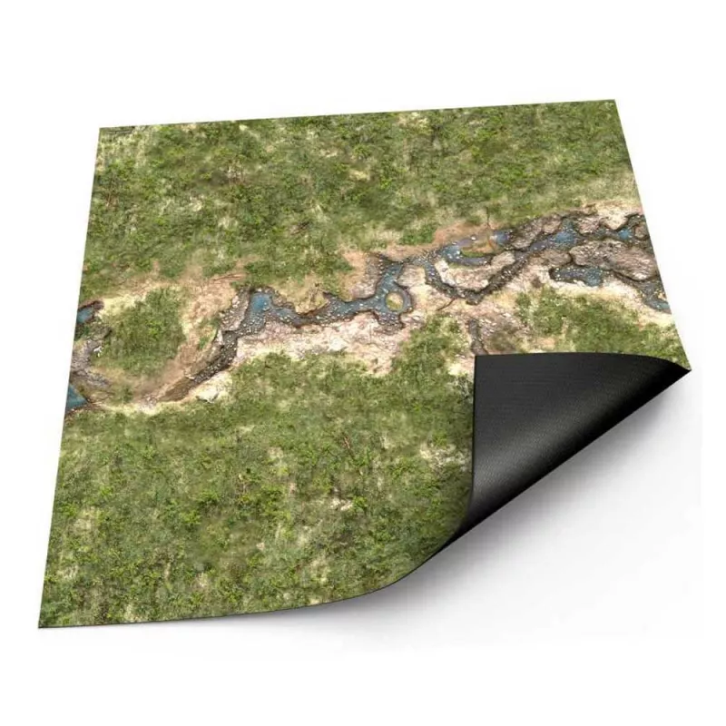 Wargame Mat - 120x120cm (48x48'')- Duskriver Meadows