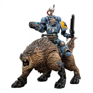 Warhammer 40k Action Figure 1/18 Space Wolves Thunderwolf Cavalry Bjane