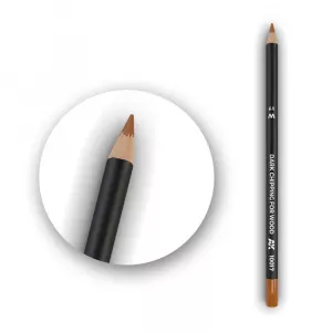 Watercolor Pencil Dark Chipping for wood