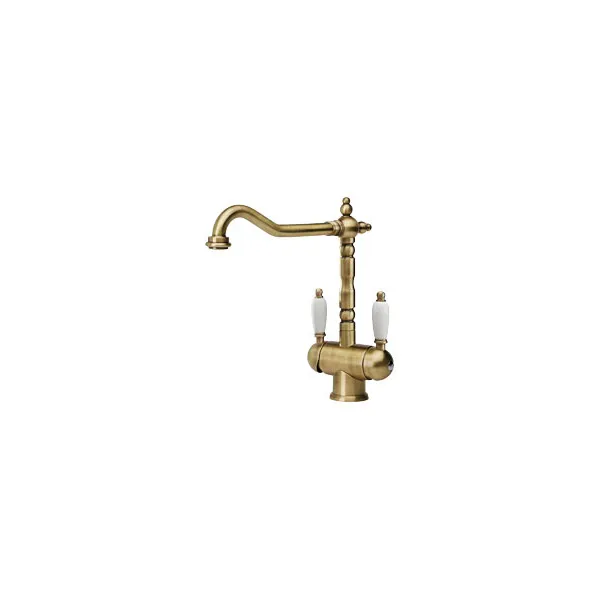 Franke slavina OLD ENGLAND SA DVE RUCICE BRONZA 115.0028.204