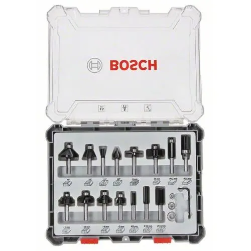15-DELNI SET GLODALA ZA DRVO STANDARD 6MM BOSCH