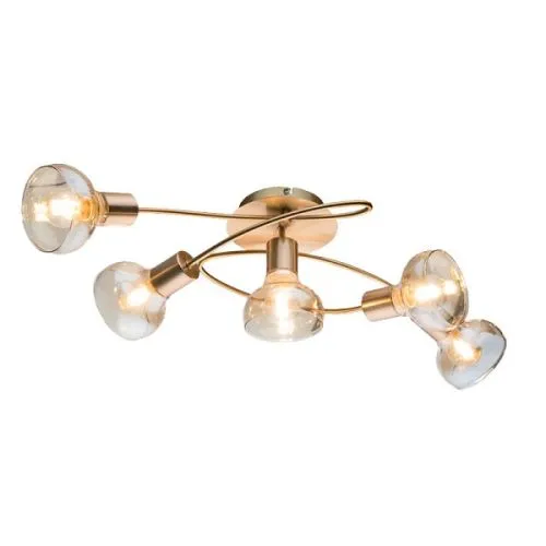 Addy spot svetiljka 5xE14 230V gold