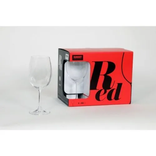 Čaše za crno vino Leona 450ml 4/1 kristal