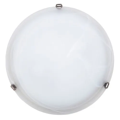 ALABASTRO plafonjera d40 E27 2x60W belo/hrom