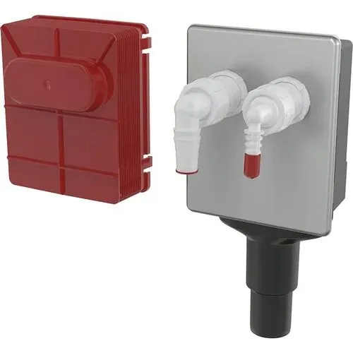 ALCAPLAST Sifon ves masine ugradni dupli hrom APS6