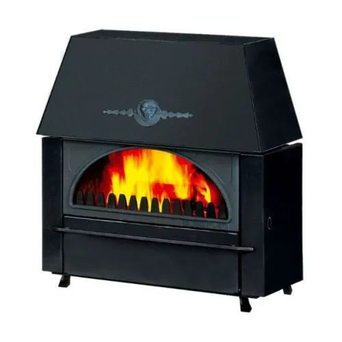 Alfa Plam kamin na čvrsto gorivo Rustikal 11 kW, crni