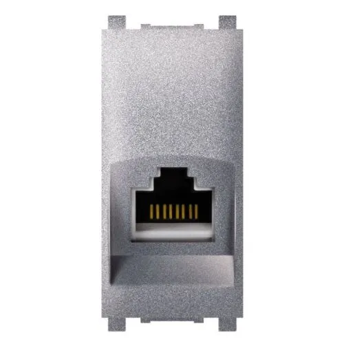 Aling-Conel priključnica komunikacijska RJ45 Cat6 Keystone LB UTP 1M silver