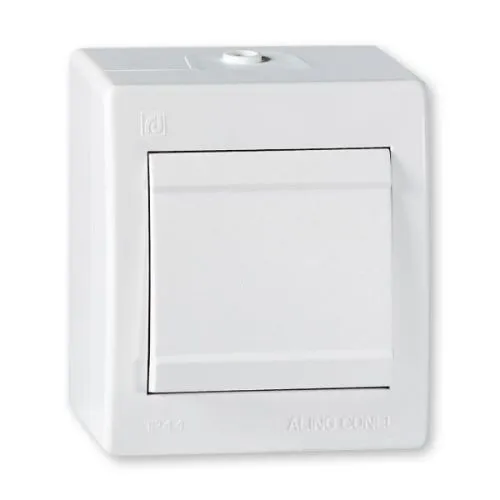 Aling-Conel sklopka jednopolna 10A 250V~ IP44, bela