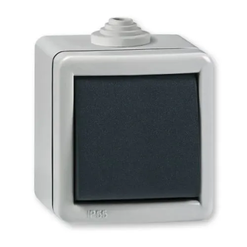 Aling-Conel sklopka jednopolna 10A 250V~ IP55, antracit