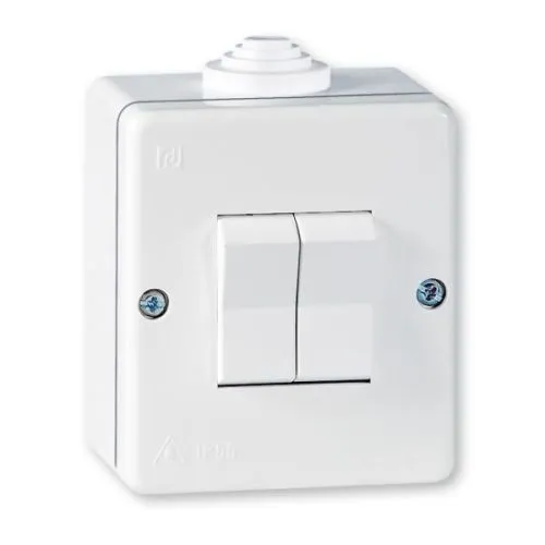 Aling-Conel sklopka serijska 10A 250V~ plastična IP55