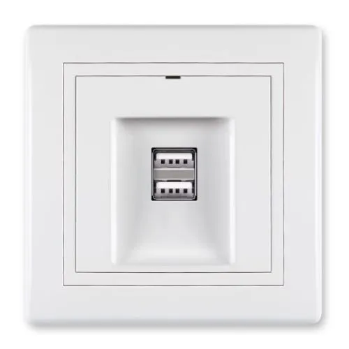 Aling-Conel USB punjač 2xUSB 2,1A 5V= beli B/M
