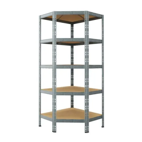 Anemos metalna ugaona polica 180x66x66x40 cm 5 nivoa