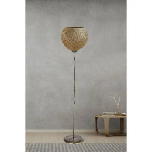 Asir metalna podna lampa 140cm, bež