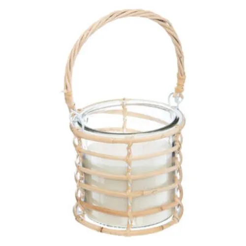 Atmosphera sveća u staklenoj posudi 14,5x13,5 cm, bež