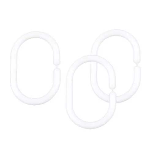 AWD Alkice za zavese 12/1 PVC bele