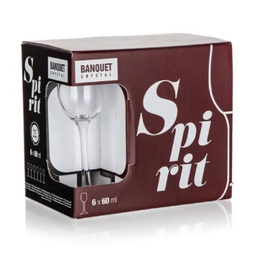 Banquet Crystal set čaša za rakiju 60ml, 6 čaša u setu