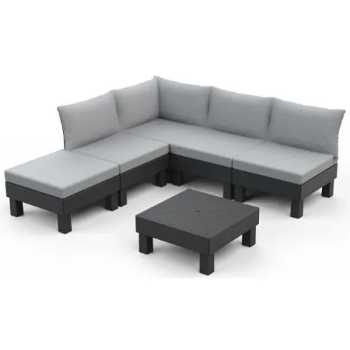 Baštenski set cantara elements 5 seater grafit