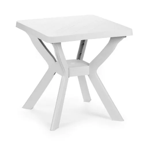 Baštenski sto Reno, DxŠxV: 70x70x72, plastični, beli
