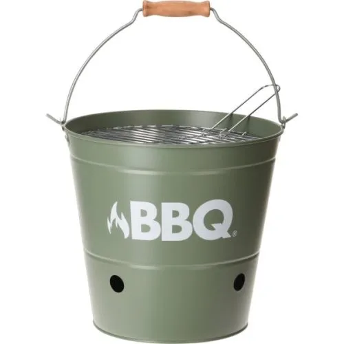 BBQ kofa 26,5x25cm, mat zelena