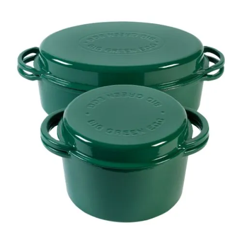 Big Green Egg ovalni Dutch lonac, zeleni